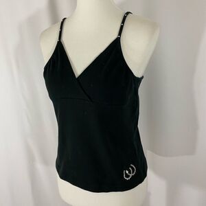 No Boundaries Black Western Tank Top